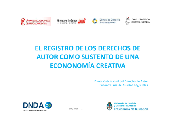 (PDF) EL REGISTRO DE LOS DERECHOS DE AUTOR COMO SUSTENTO DE UNA