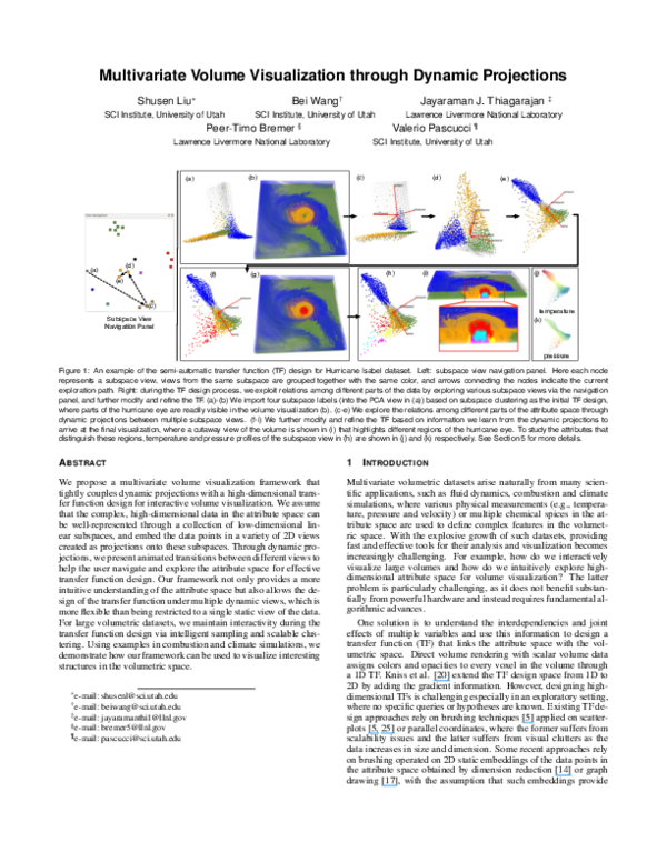 (PDF) Multivariate volume visualization through dynamic projections