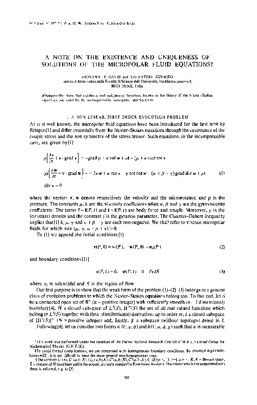 (PDF) A note on the existence and uniqueness of solutions of the ...