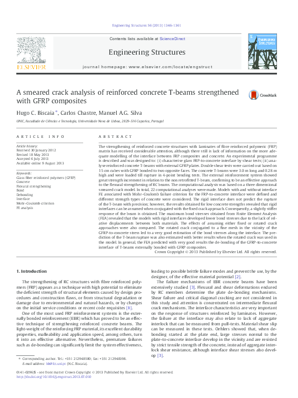 (PDF) A smeared crack analysis of reinforced concrete T-beams ...