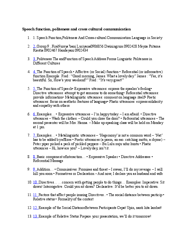 referential function of language examples