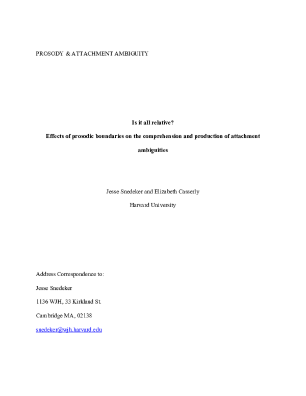 (PDF) Is It All Relative? Effects of Prosodic Boundaries on the ...