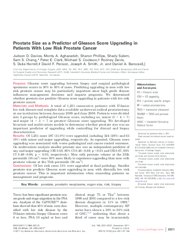 adenocarcinoma de próstata ct1c gleason 7 psa 4
