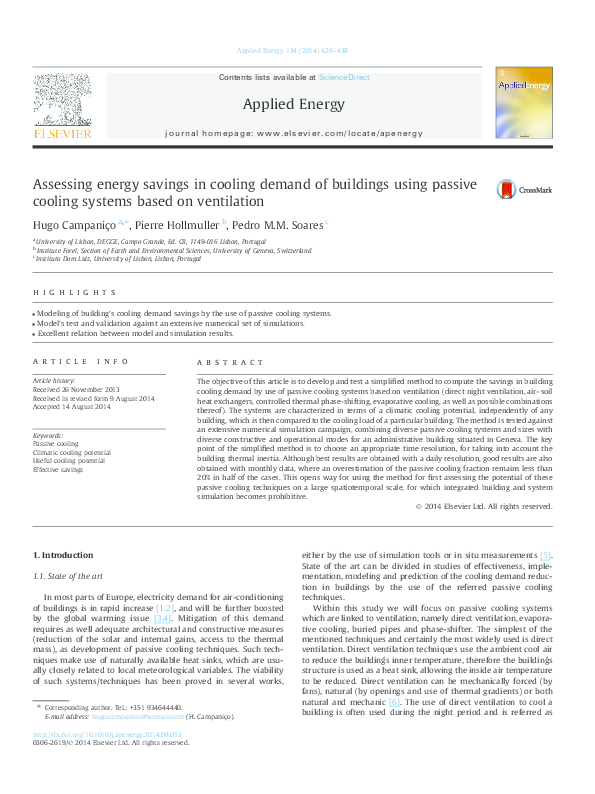 (PDF) Assessing energy savings in cooling demand of buildings using ...