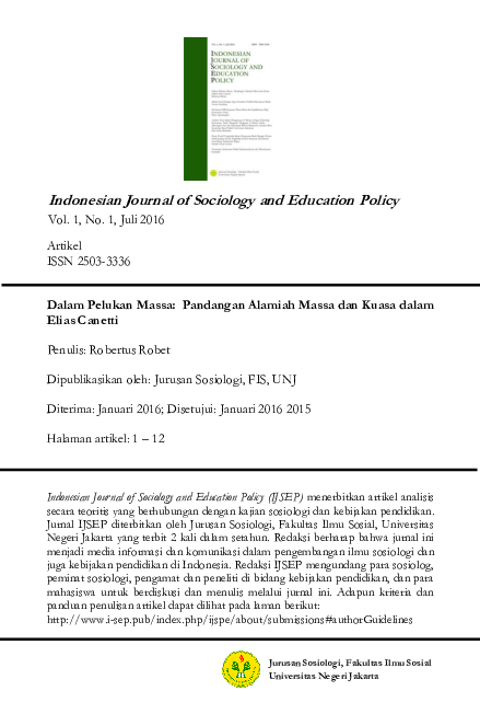 Pdf Journal Sosiologi Pendidikan Pak Robert Livia Islaili Academia Edu