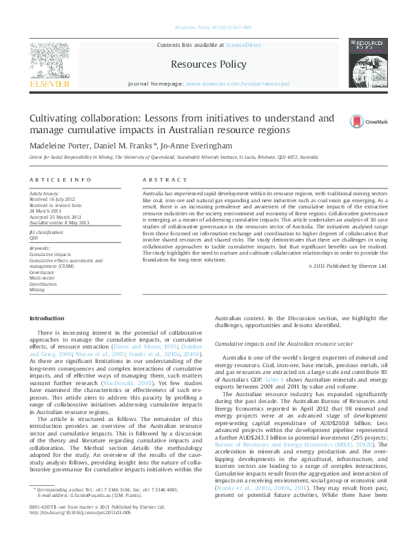 (PDF) Cultivating collaboration: Lessons from initiatives to understand ...