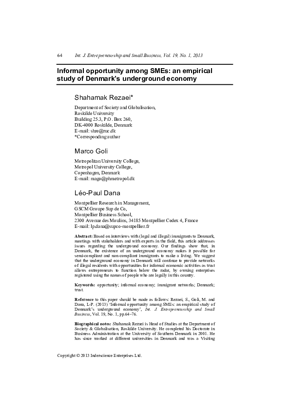 California underground economy image