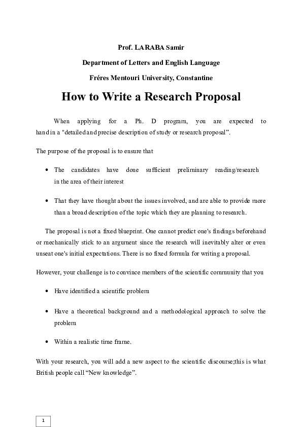 Expected results research proposal picture