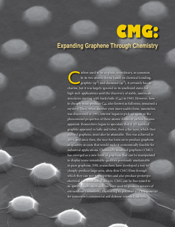 (PDF) Chemically Modified Graphene for Sensing and Nanomechanical ...