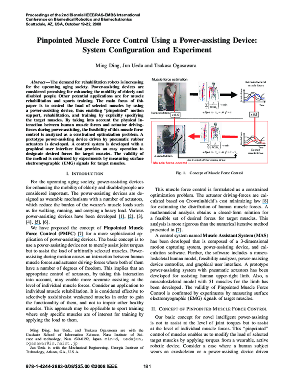 (PDF) Pinpointed muscle force control using a power-assisting device ...