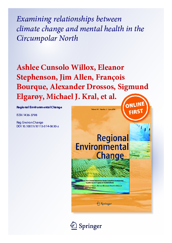 (PDF) Examining relationships between climate change and mental health ...