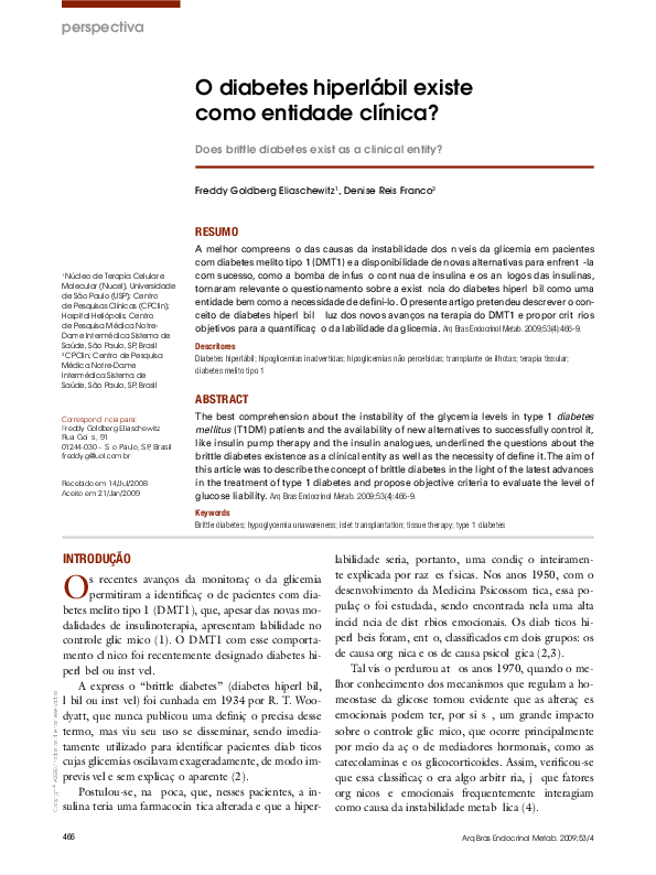 (PDF) [Does brittle diabetes exist as a clinical entity?] Freddy