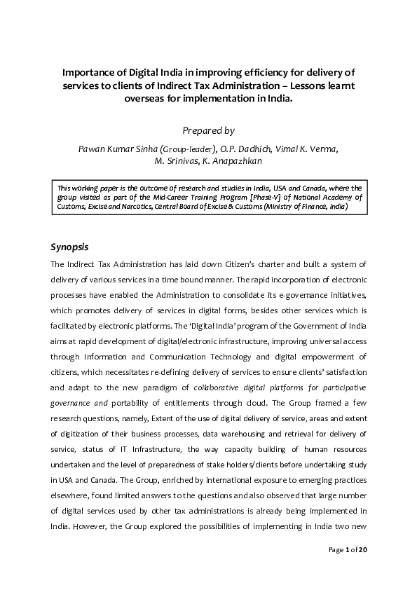 pdf-importance-of-digital-india-in-improving-efficiency-for-delivery