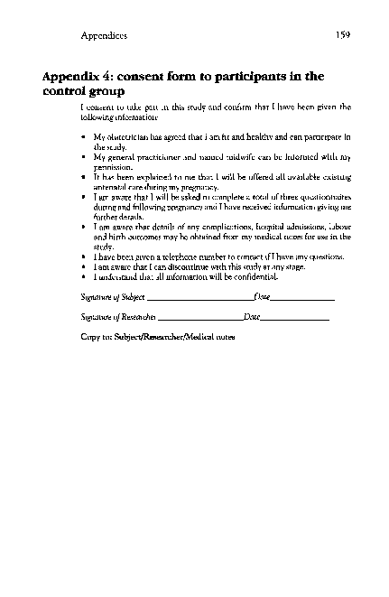 (PDF) Appendix 4: Consent form to Participants in the Control Group