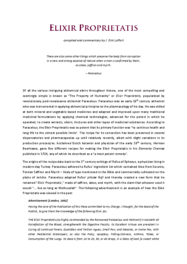 Elixir of life image