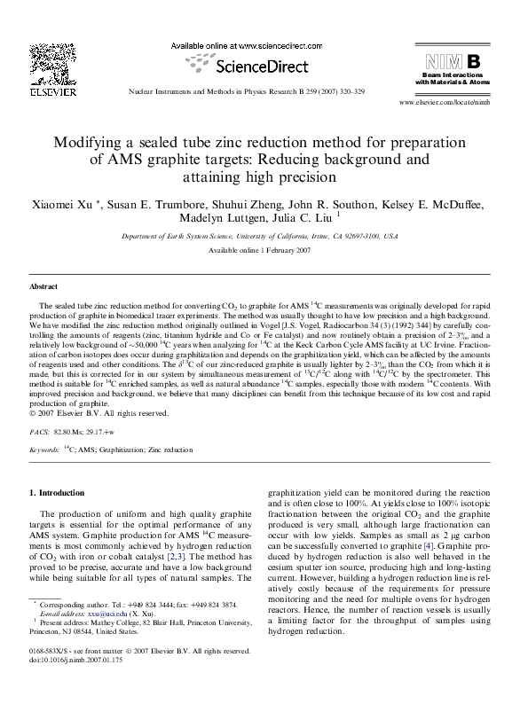 (PDF) Modifying a sealed tube zinc reduction method for preparation of ...