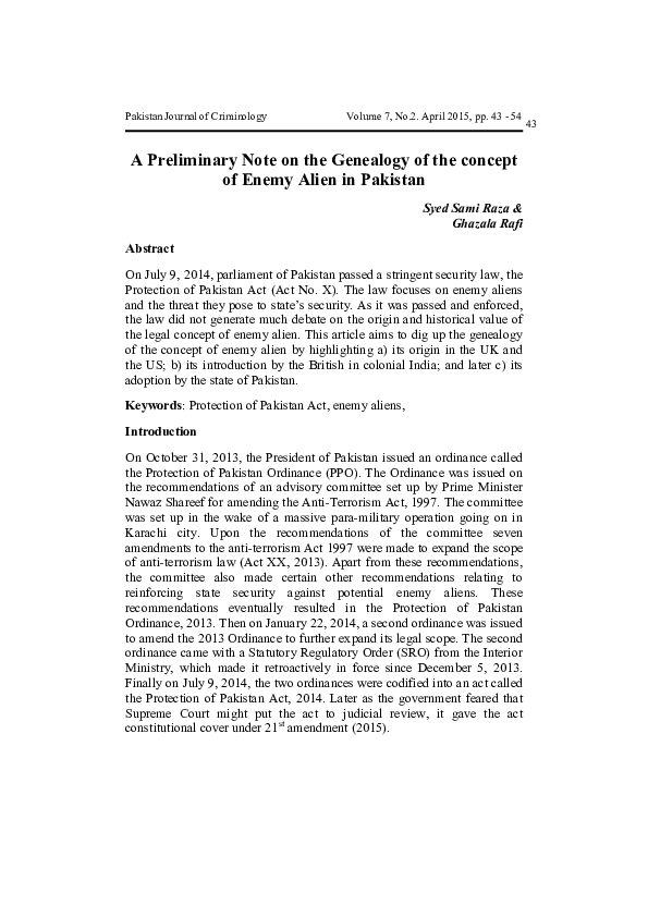 Enemy aliens essay image