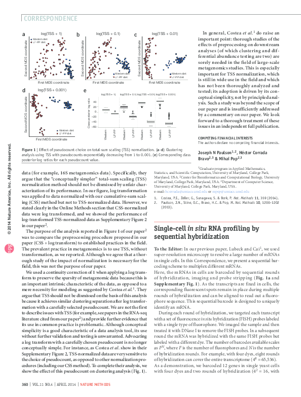 (PDF) Single-cell in situ RNA profiling by sequential hybridization