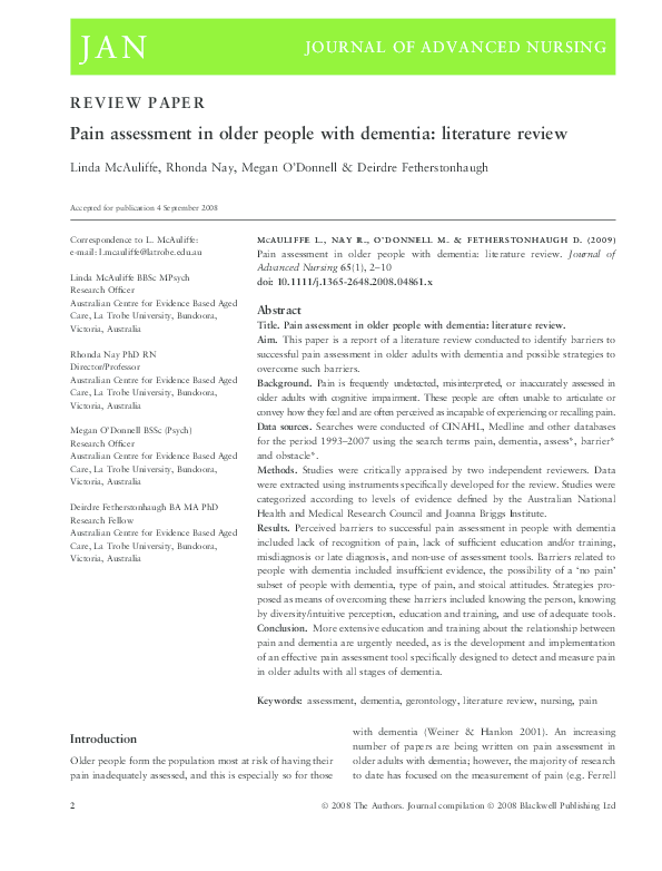 Chronic pain review image