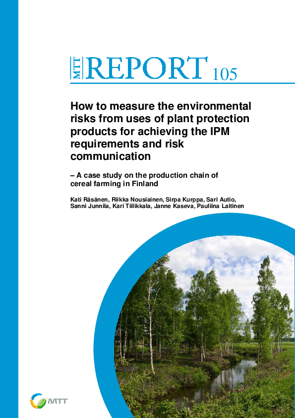 (PDF) How to measure the environmental risks from uses of plant ...