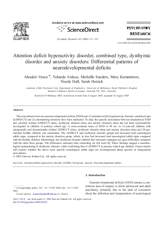 Sample essay for dysthymic disorder picture