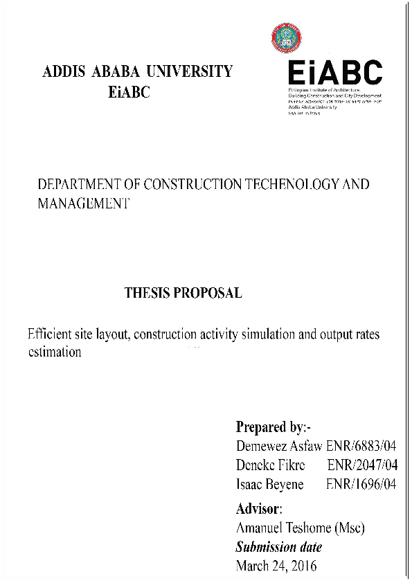 (PDF) construction site layout planning with productivity Isaac