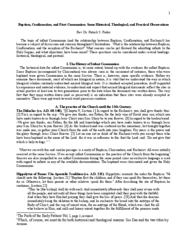 Baptism essay questions image