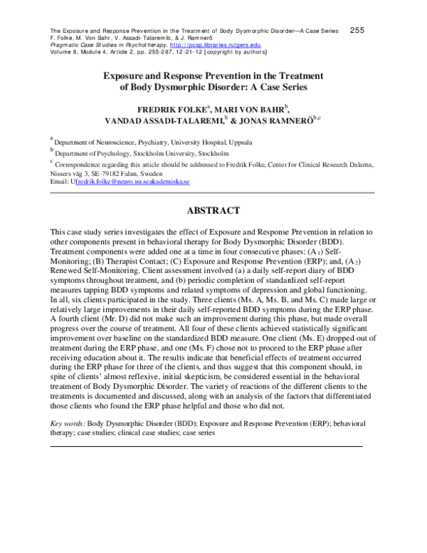 Body dysmorphic disorder pdf picture