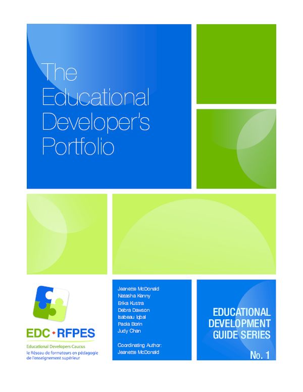 (PDF) ED Guide No. 1. The Educational Developer’s Portfolio