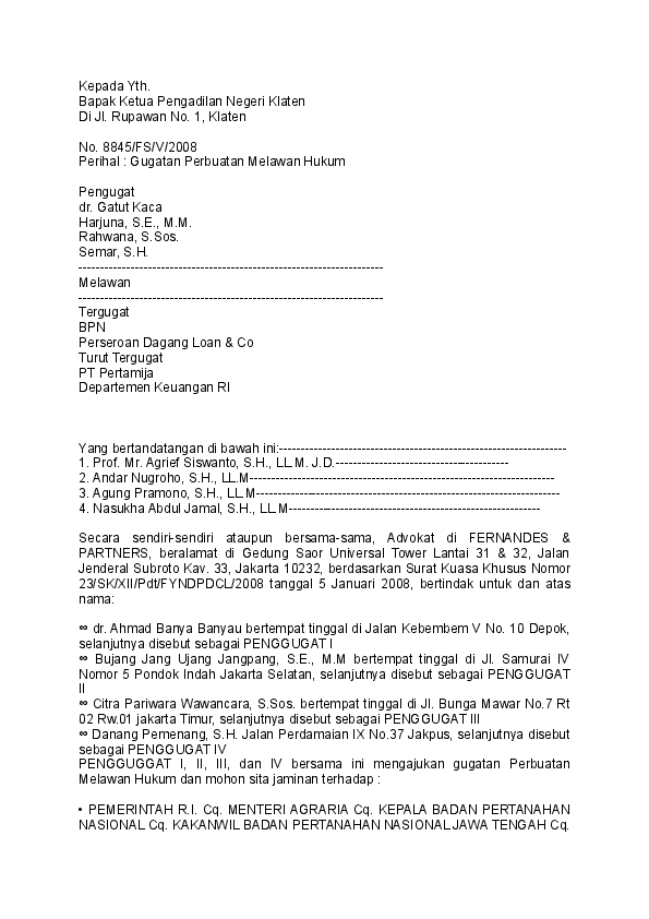 Contoh Surat Wakaf Tanah Doc Nusagates