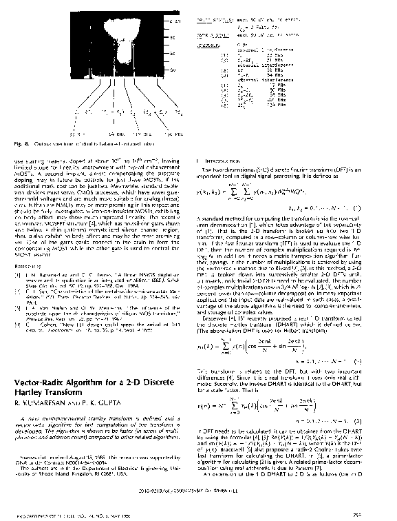 (PDF) Vector-radix algorithm for a 2-D discrete Hartley transform