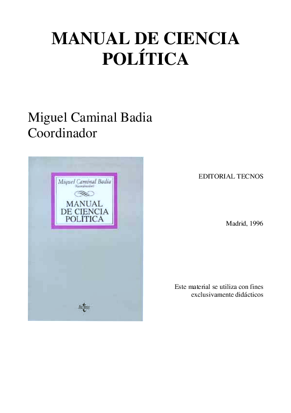 (PDF) MANUAL DE CIENCIA POLÍTICA Julian
