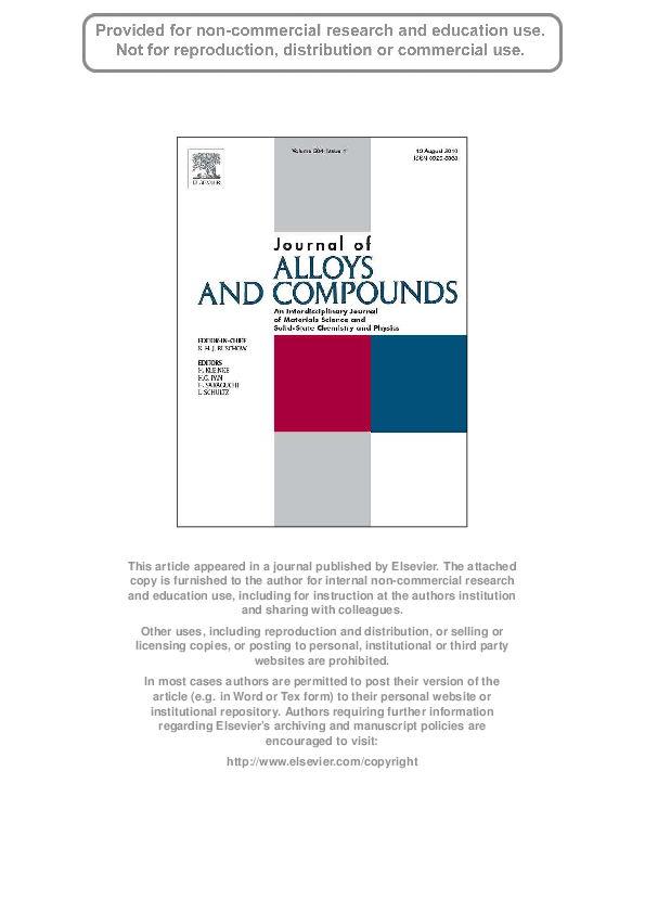 (PDF) Thermodynamic assessment of the Cu–Ge binary system