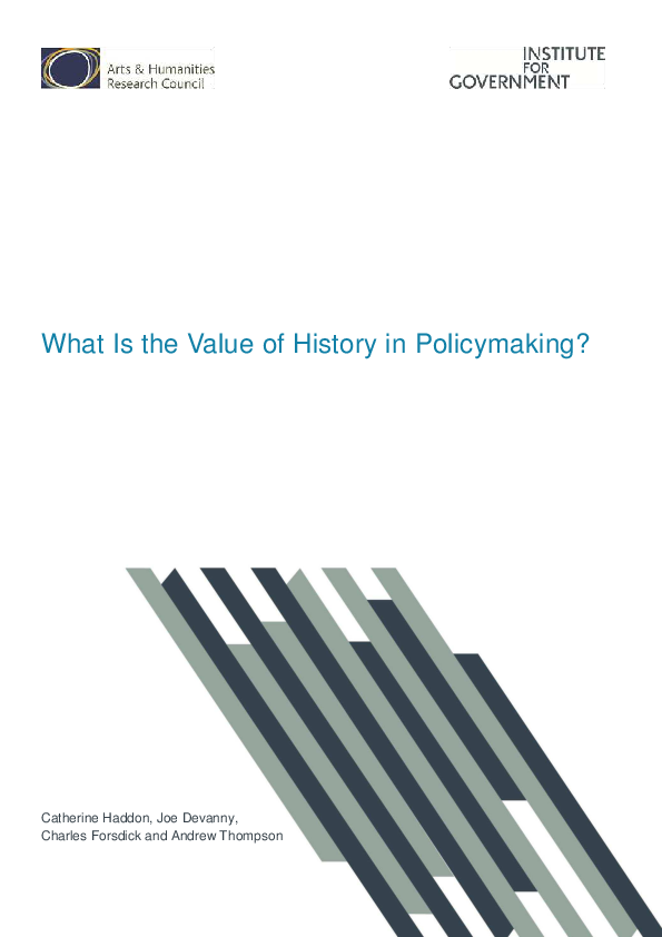 (PDF) What Is the Value of History in Policymaking