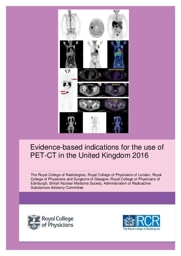 (PDF) Evidence-based indications for the use of PET-CT in the United ...