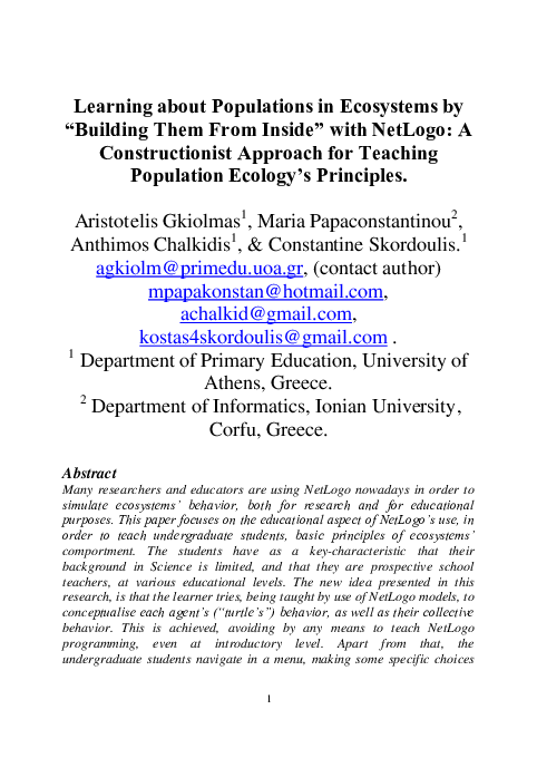 Building ecology essay picture