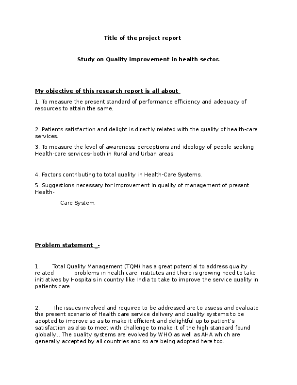 (DOC) A study on Waste disposal management in a hospital and