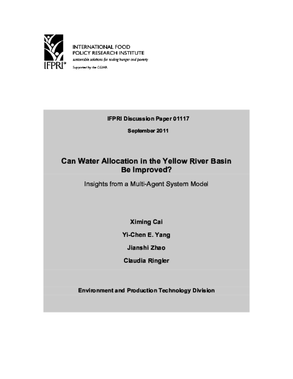 (PDF) Can water allocation in the Yellow River basin be improved ...