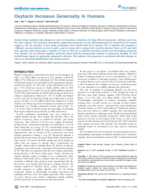 I am a generous person essay image