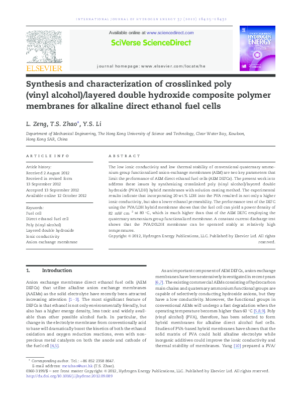 (PDF) Synthesis and characterization of cross-linked polymeric ...