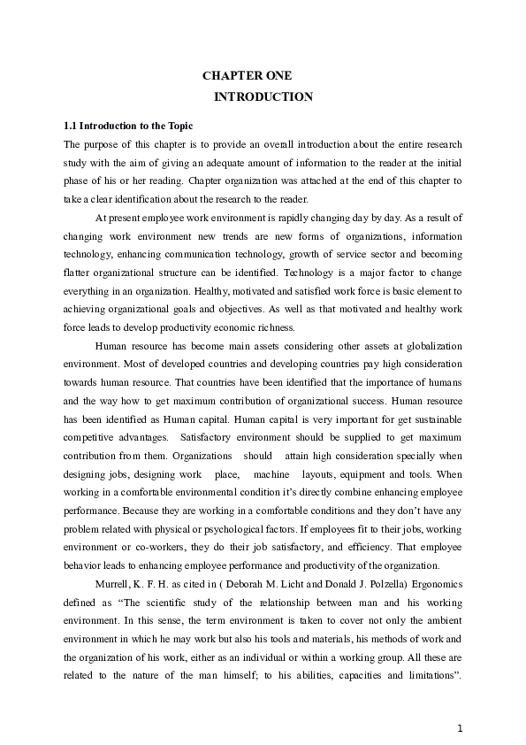 (DOC) CHAPTER ONE INTRODUCTION