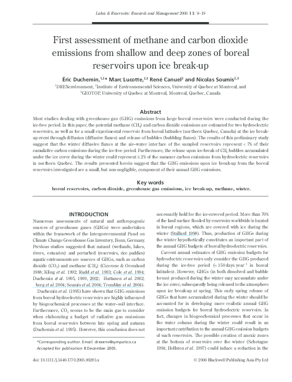 (PDF) First assessment of methane and carbon dioxide emissions from ...