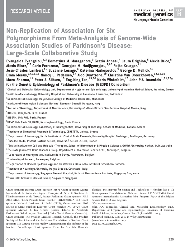 (PDF) Non-replication of association for six polymorphisms from meta ...