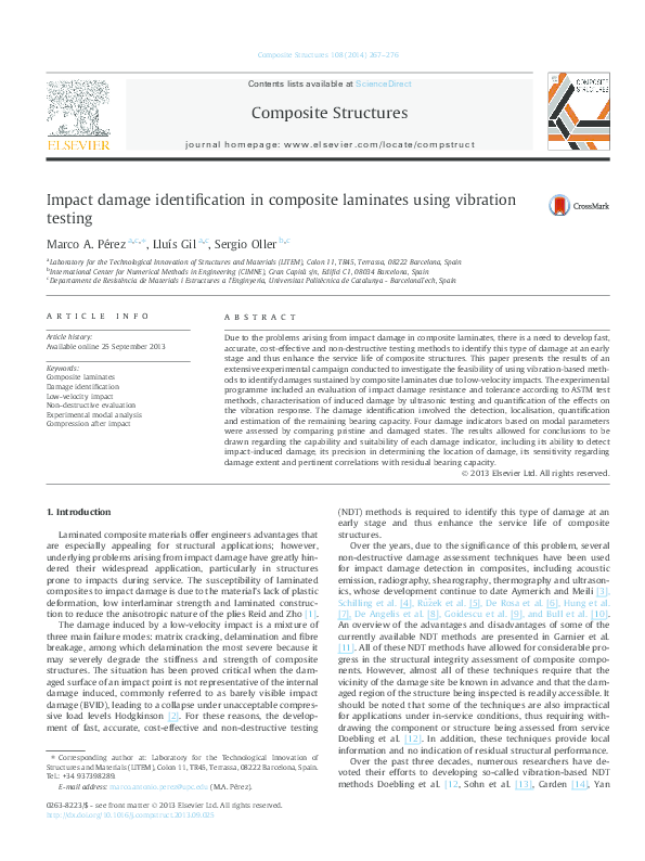 (PDF) Impact damage identification in composite laminates using ...