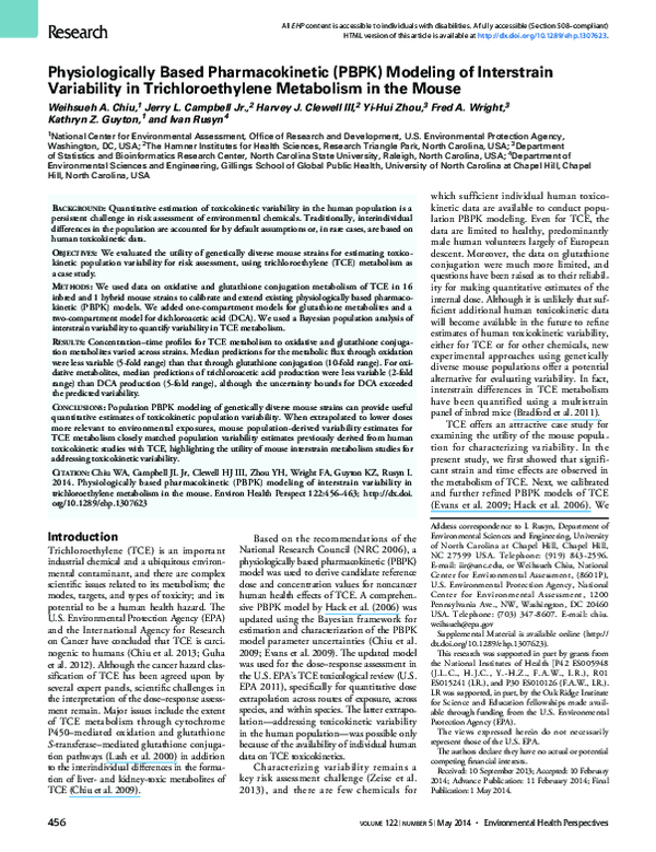 (PDF) A physiologically based pharmacokinetic (PBPK) model to ...