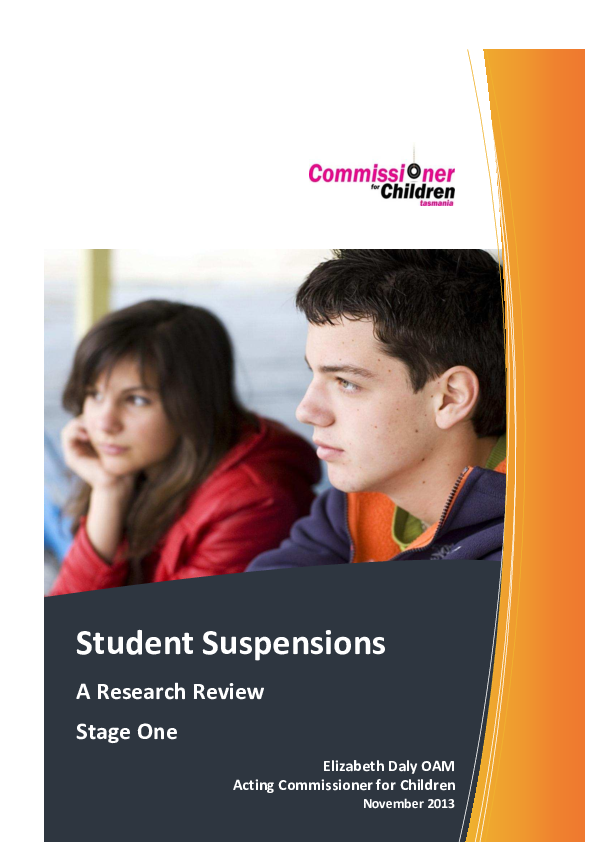 (PDF) Student Suspensions A Research Review Geoff Holloway Academia.edu