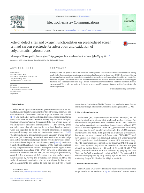 (PDF) Role of defect sites and oxygen functionalities on preanodized ...
