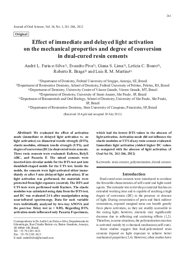 (PDF) Effect of immediate and delayed light activation on the ...