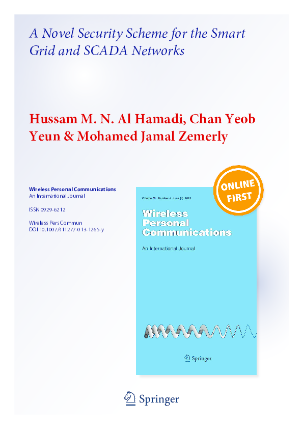 (PDF) A novel security scheme for the smart grid and SCADA networks