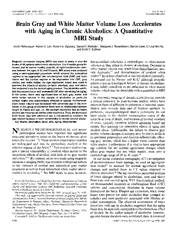 (PDF) Brain Gray and White Matter Volume Loss Accelerates with Aging in ...